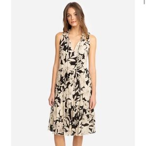 Johnny Was Juliette Tiered Silk Cotton Dress S